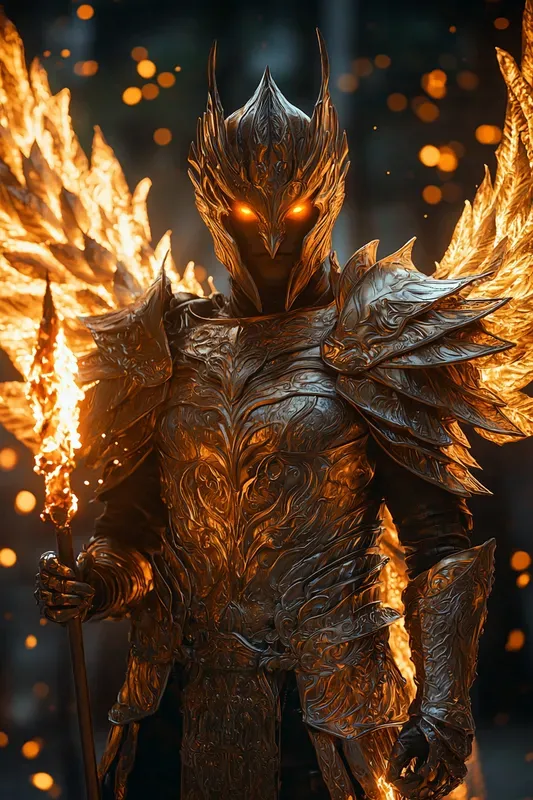 Epic Fantasy Phoenix Guardian Portraits