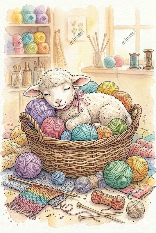 Cute Watercolor Animals Relaxing Art