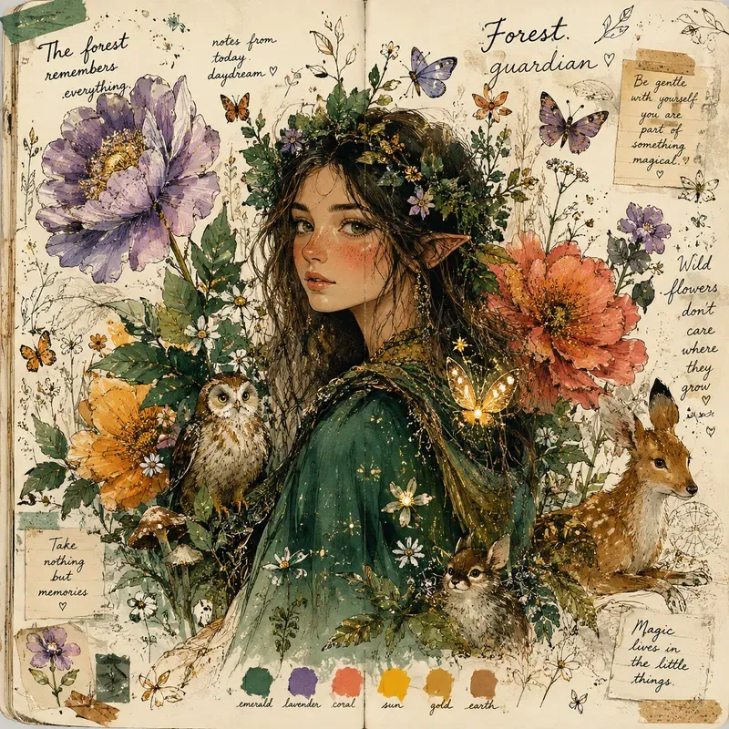 Whimsical Handdrawn Story Art