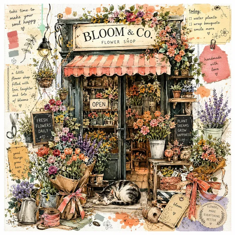 Whimsical Handdrawn Story Art