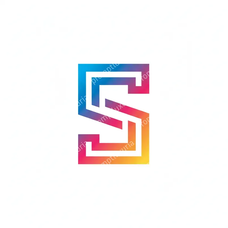 Ultramodern Gradient Monogram Generator