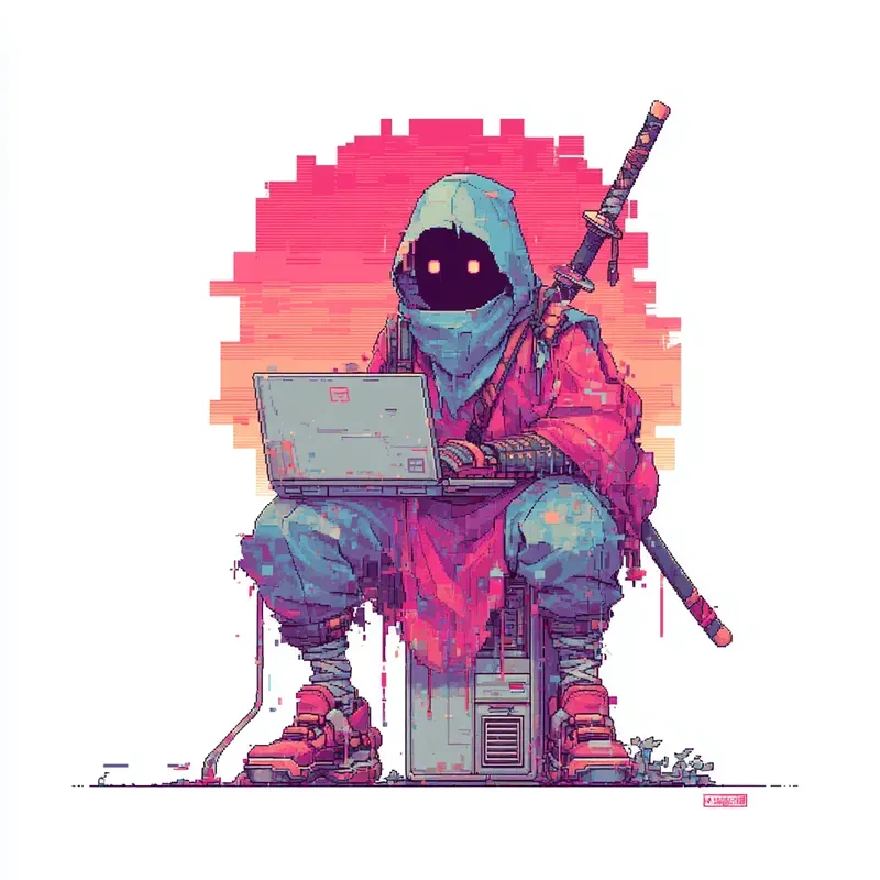 Retro Pixel Art Character Icons
