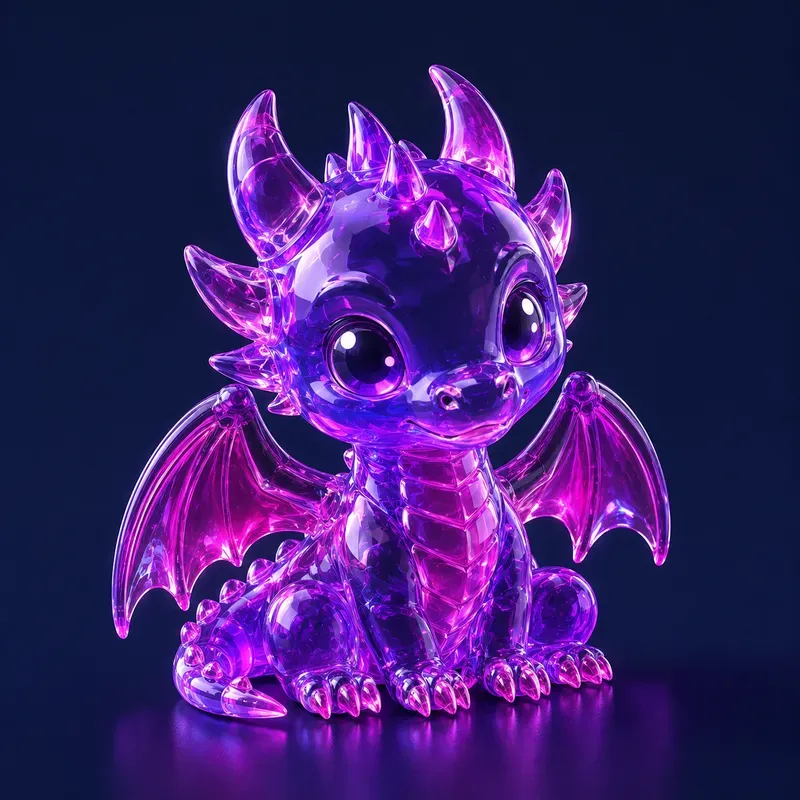 3D Isometric Glass Character Art