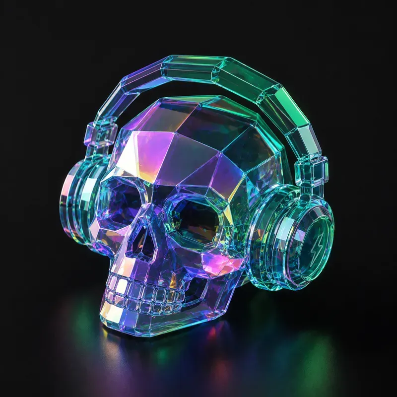 3D Isometric Glass Character Art