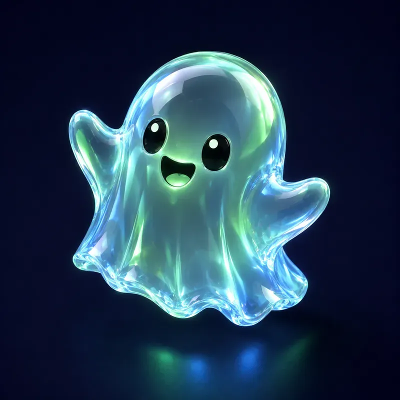 3D Isometric Glass Character Art