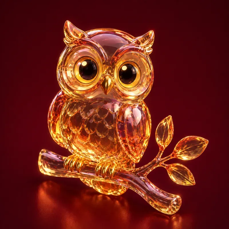 3D Isometric Glass Character Art