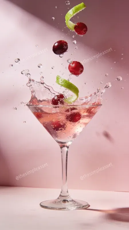 Cinematic Floating Cocktail Photography