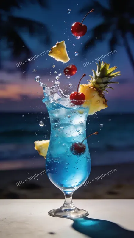 Cinematic Floating Cocktail Photography
