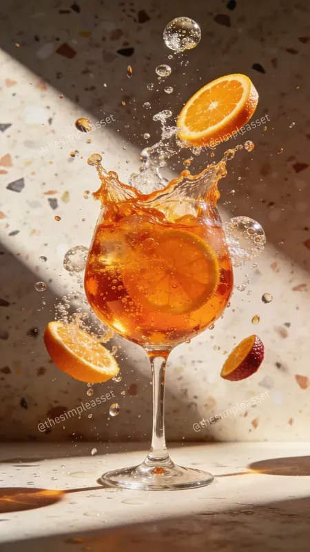 Cinematic Floating Cocktail Photography