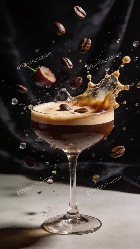 Cinematic Floating Cocktail Photography