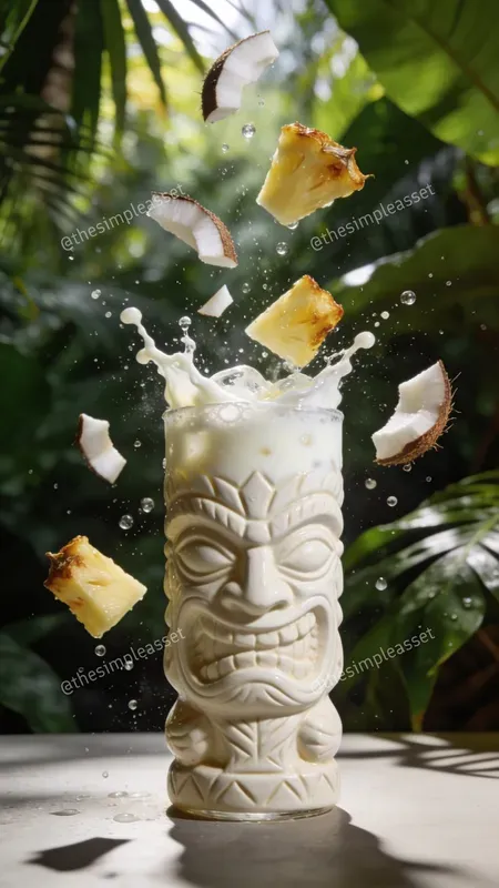 Cinematic Floating Cocktail Photography