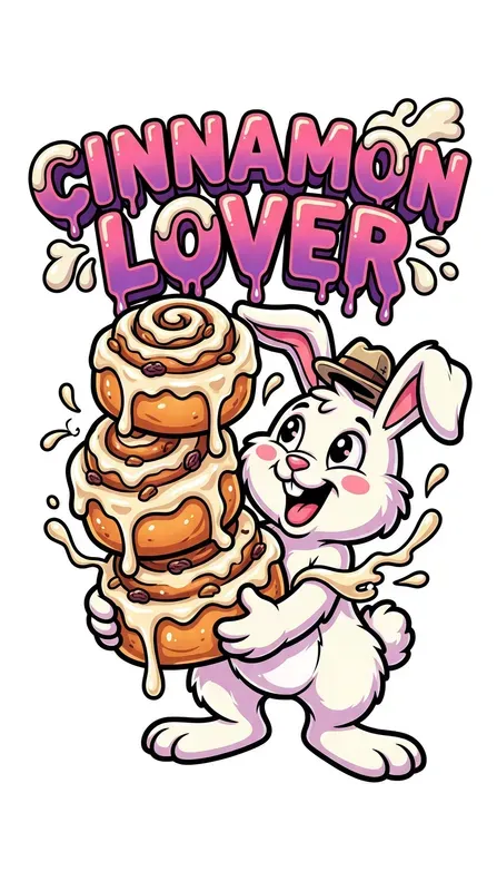Bunny Food Cartoon Sticker Templates