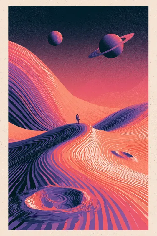 Retro Wavy Landscape Generator