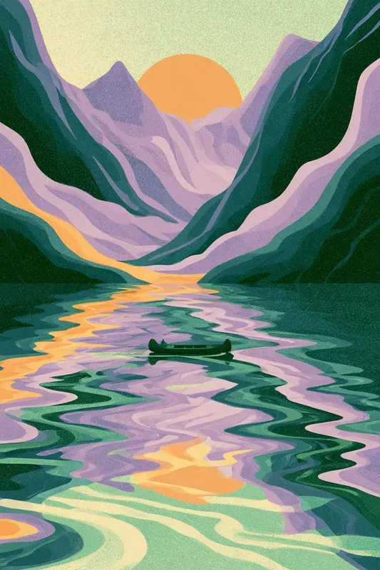 Retro Wavy Landscape Generator