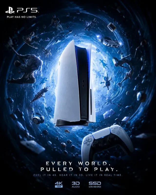 Gravity Effect Product Advertising Posters