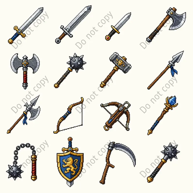 Pixel Art Sprite Sets Any Theme