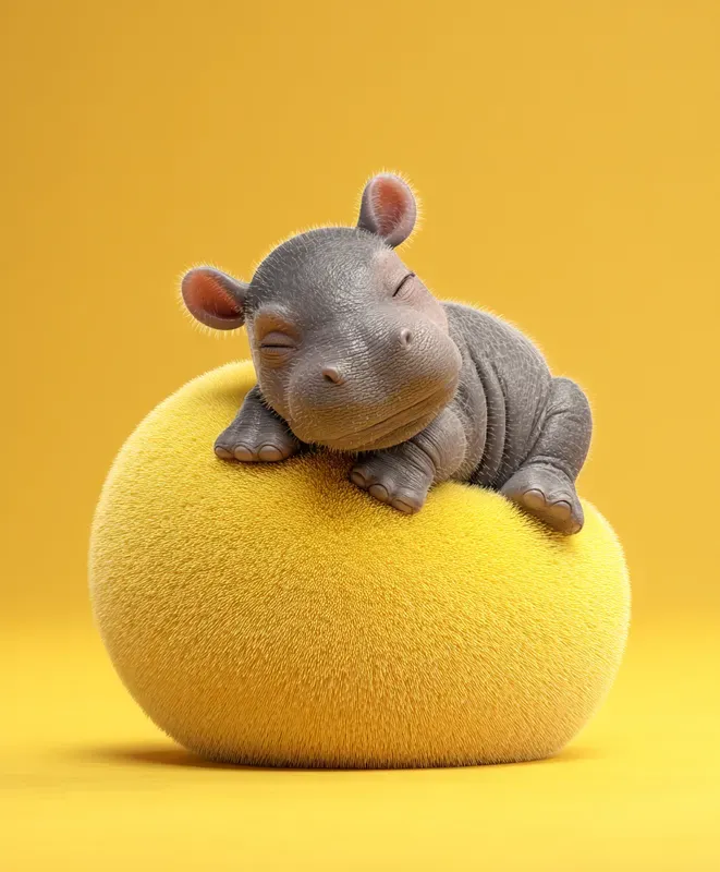 Adorable Animals On Ball 3D Design