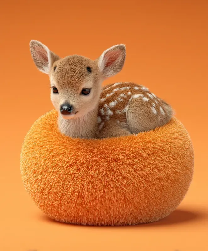 Adorable Animals On Ball 3D Design