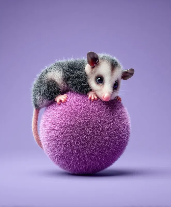 Adorable Animals On Ball 3D Design