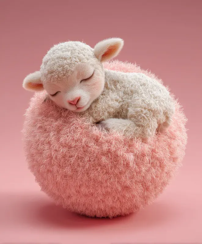 Adorable Animals On Ball 3D Design