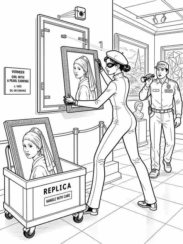 Secret Agent Missions Coloring Pages