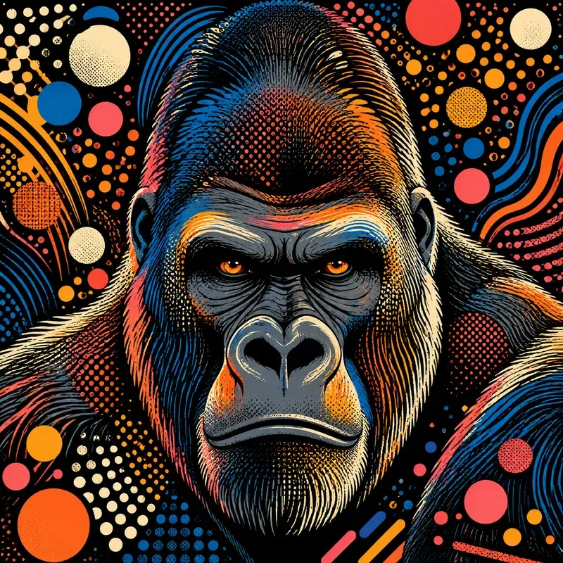 Bold Popart Animal Portraits