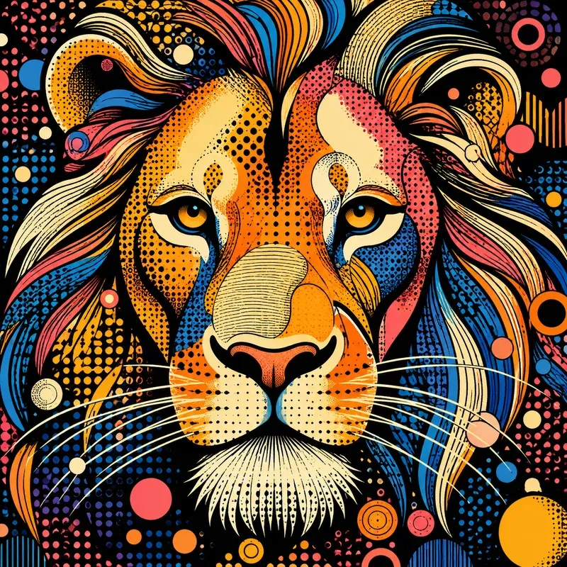 Bold Popart Animal Portraits
