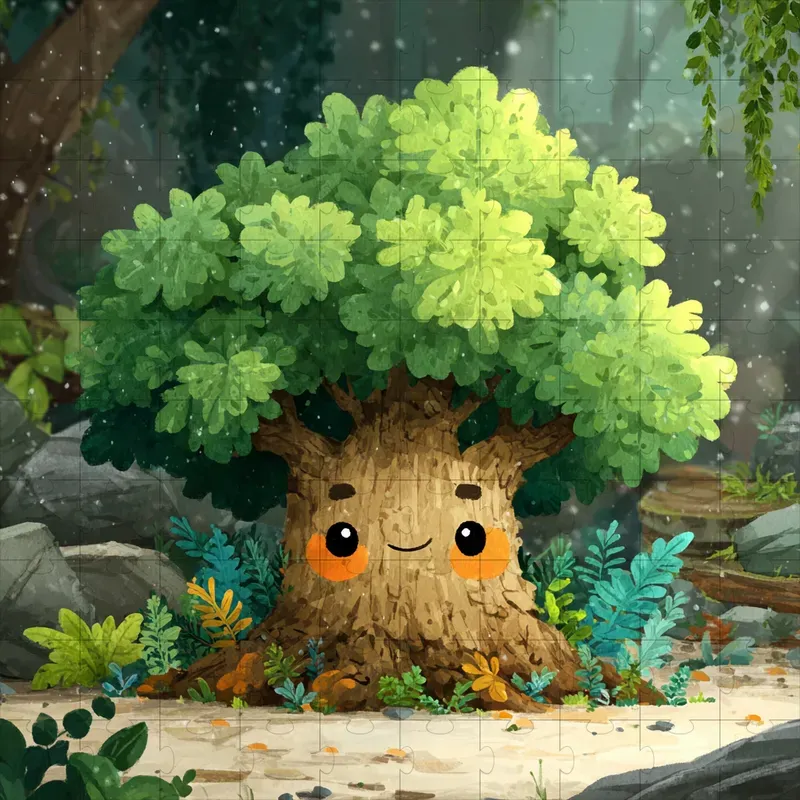 Painted Kawaii Storybook Nursery Art