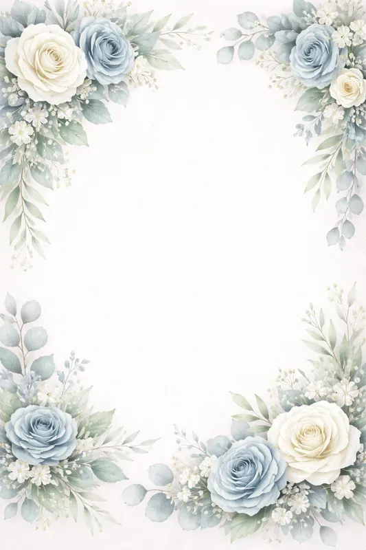 Blank Wedding Stationery Templates