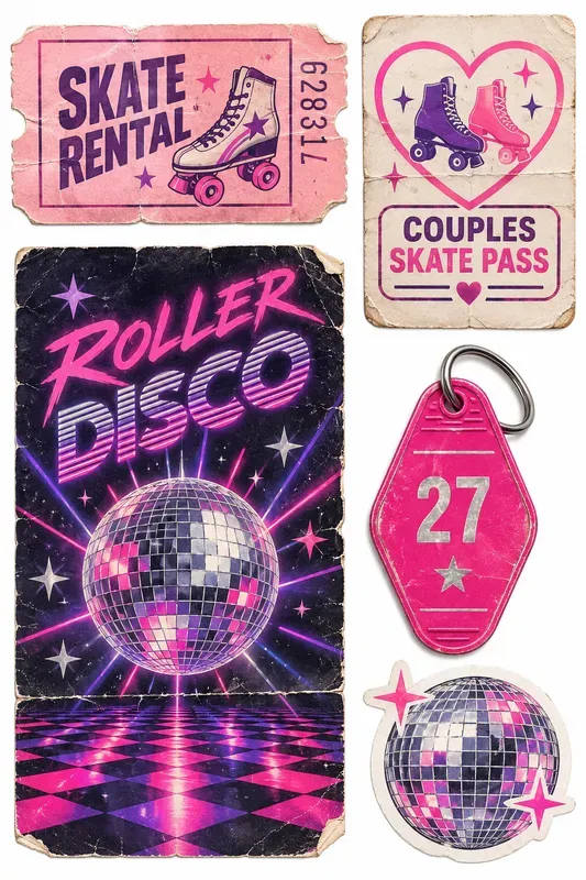 80s Junk Journal Ephemera Sheets