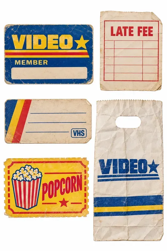 80s Junk Journal Ephemera Sheets