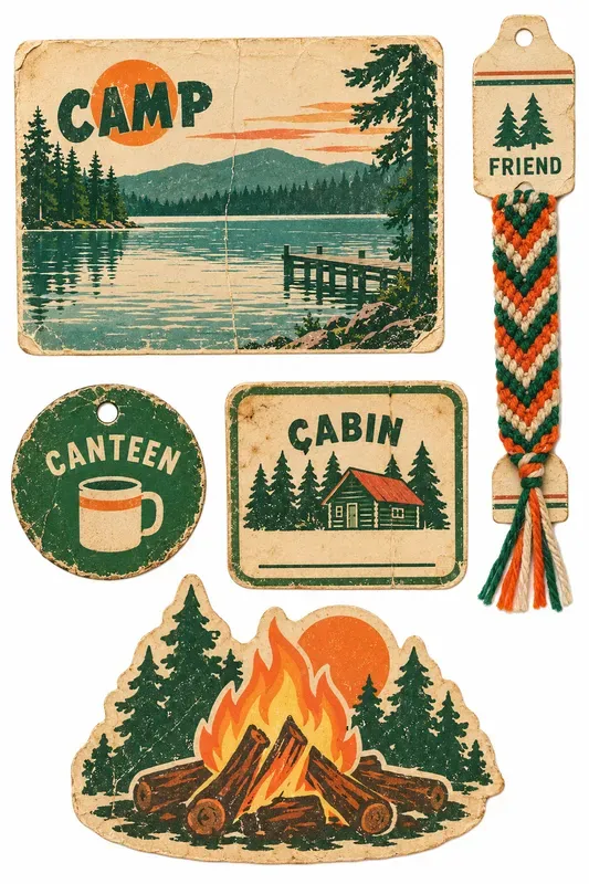 80s Junk Journal Ephemera Sheets
