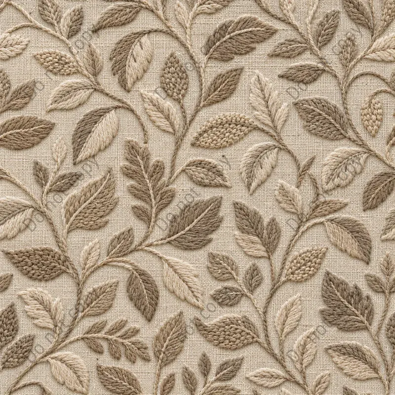 Crewel Embroidery Seamless Tiles