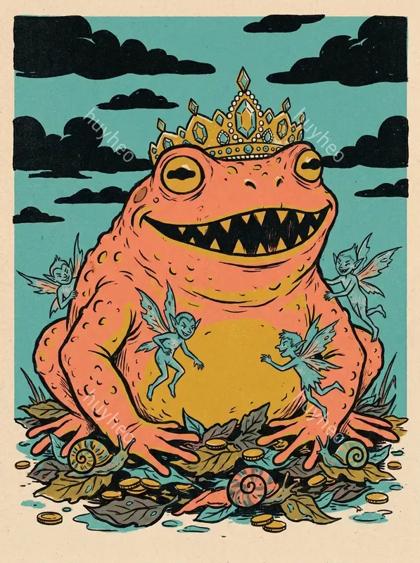 Eerie Risograph Folklore Art