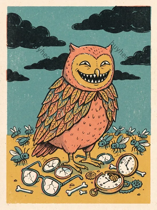 Eerie Risograph Folklore Art