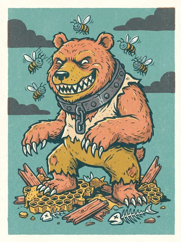 Eerie Risograph Folklore Art