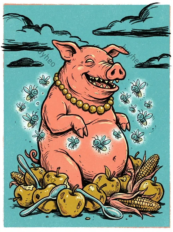 Eerie Risograph Folklore Art