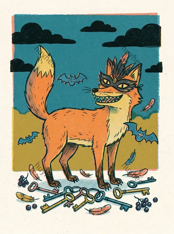 Eerie Risograph Folklore Art