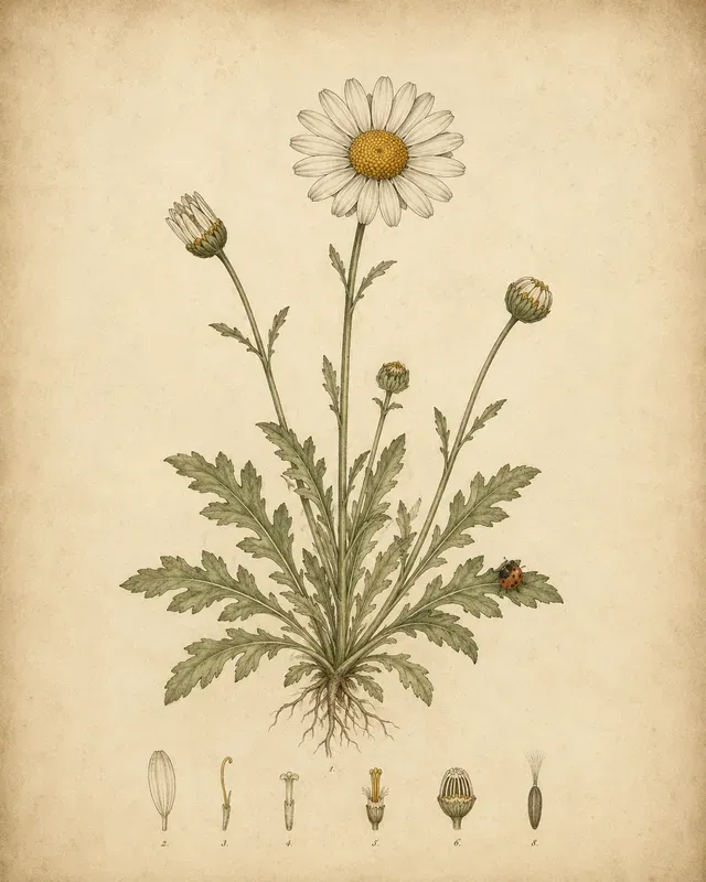 Old World Botanical Print Style