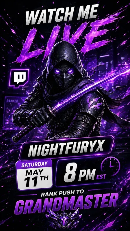 Cinematic Esports Poster Generator