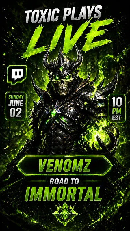 Cinematic Esports Poster Generator