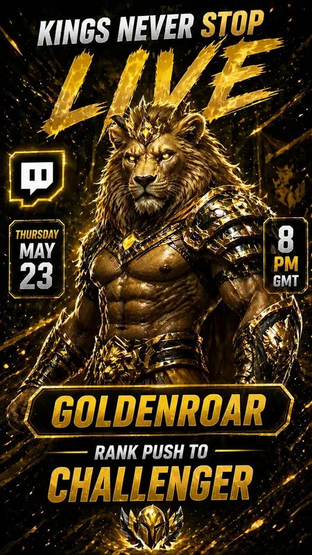 Cinematic Esports Poster Generator