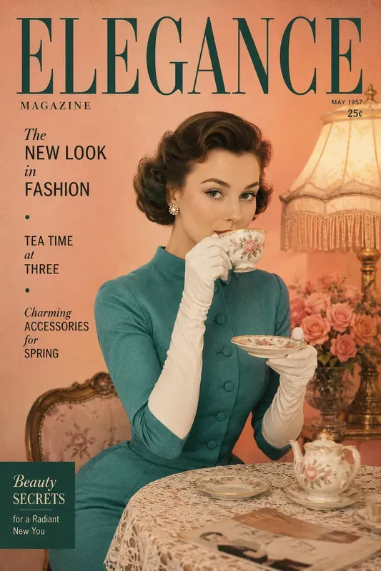 Vintage Fashion Editorial Covers