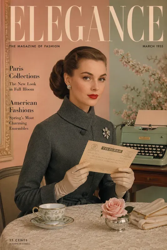 Vintage Fashion Editorial Covers