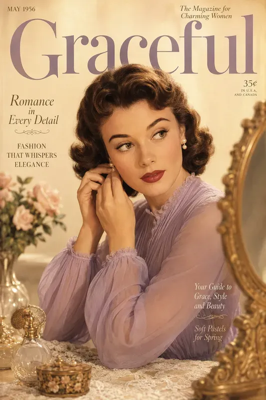 Vintage Fashion Editorial Covers