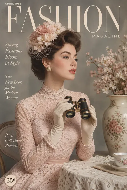 Vintage Fashion Editorial Covers