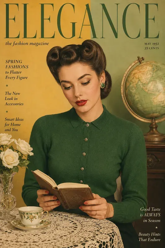 Vintage Fashion Editorial Covers