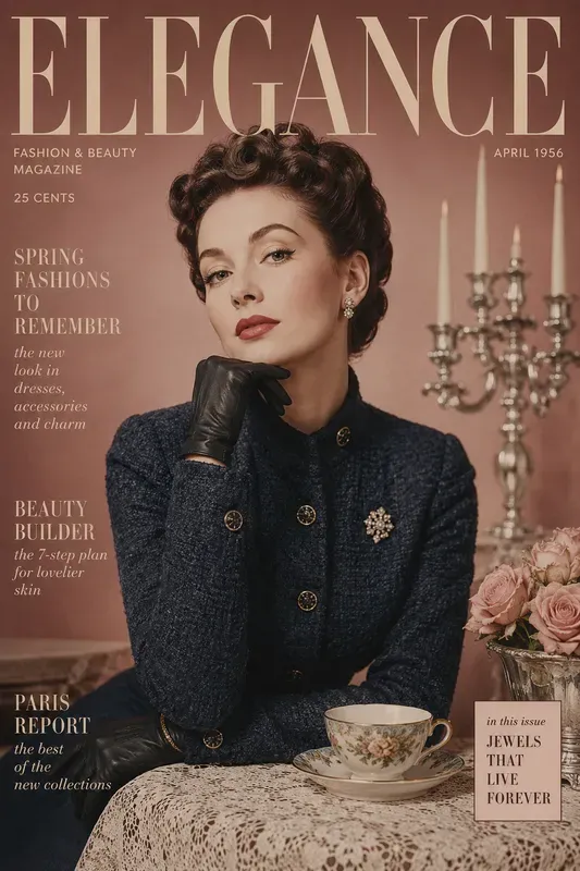 Vintage Fashion Editorial Covers
