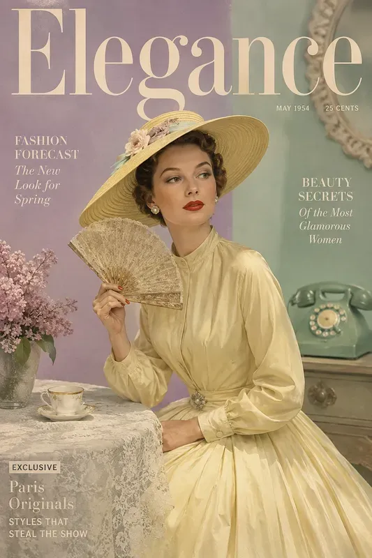 Vintage Fashion Editorial Covers