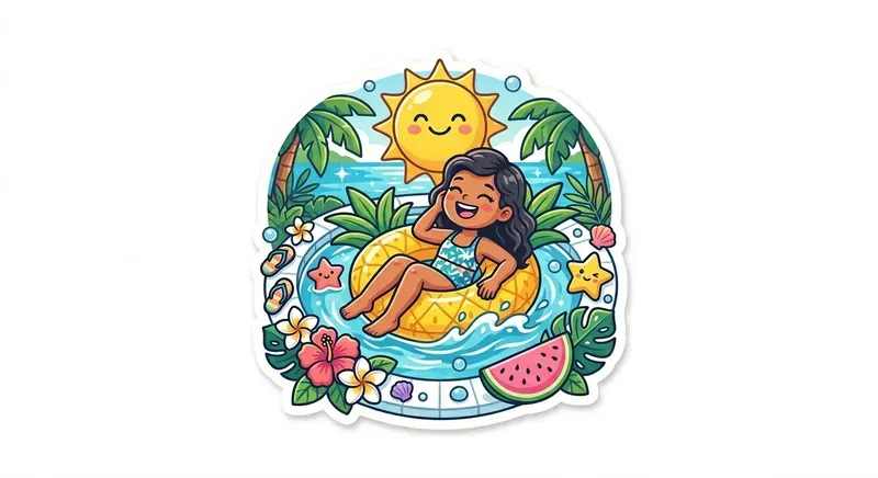 Tropical Summer Stickers